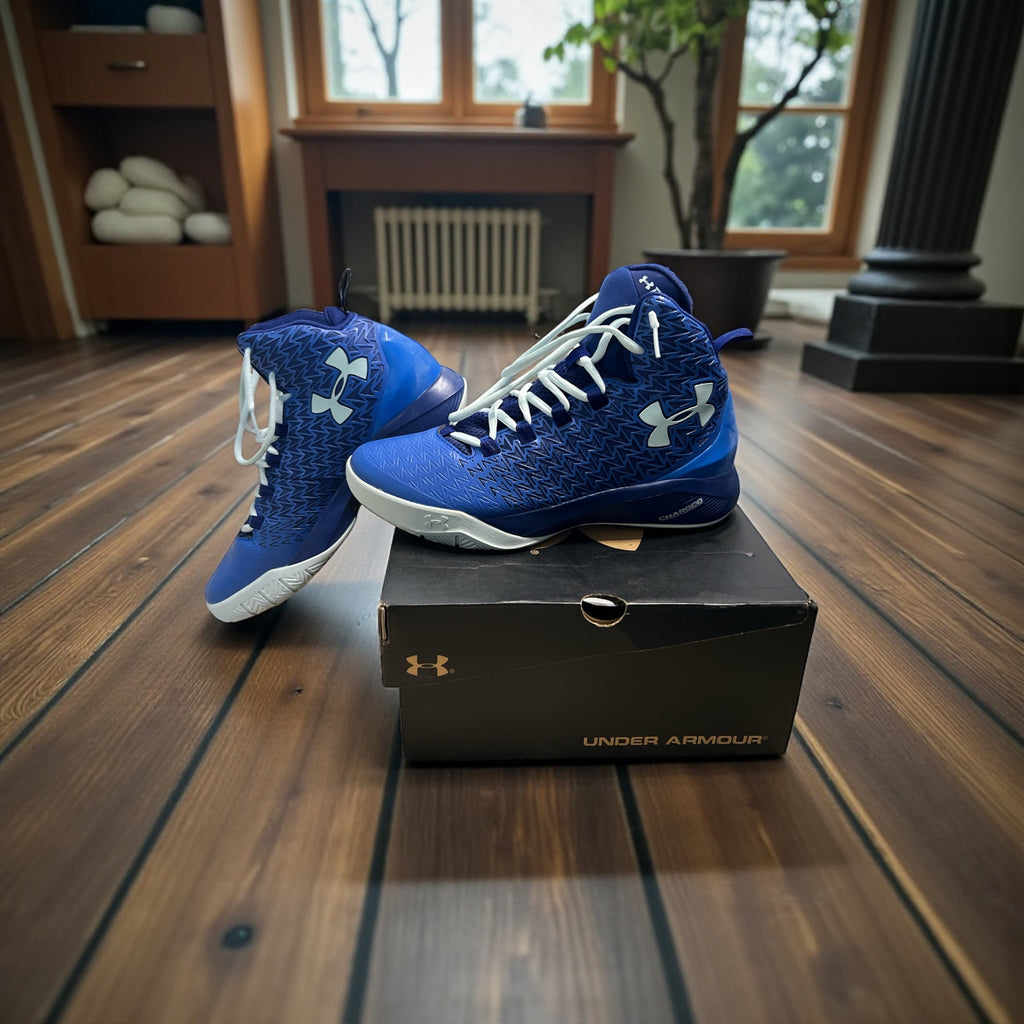 Under Armour Youth BGS ClutchFit Drive 3 Basketball Shoes Royal Blue