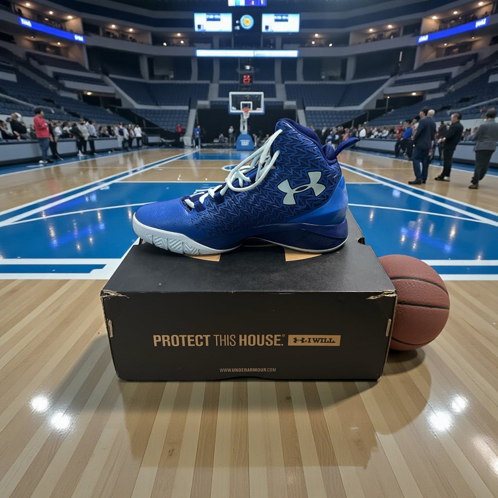 Under Armour Youth BGS ClutchFit Drive 3 Basketball Shoes Royal Blue