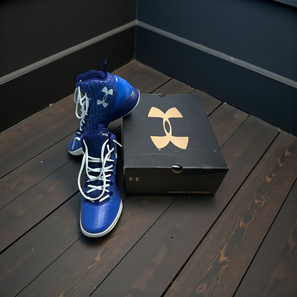 Under Armour Youth BGS ClutchFit Drive 3 Basketball Shoes Royal Blue