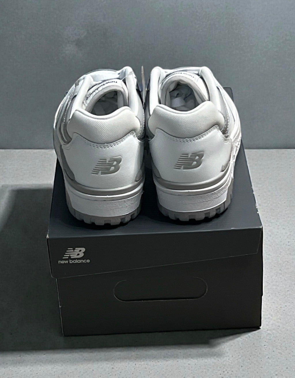 New Balance 550 White Rain Cloud Grey Sneakers