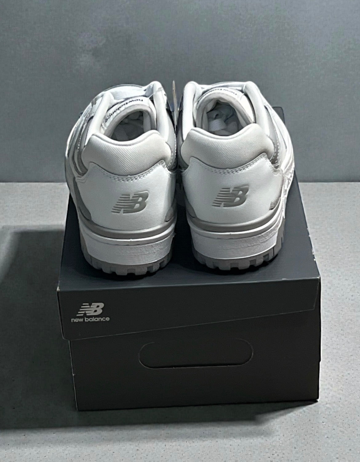 New Balance 550 White Rain Cloud Grey Sneakers