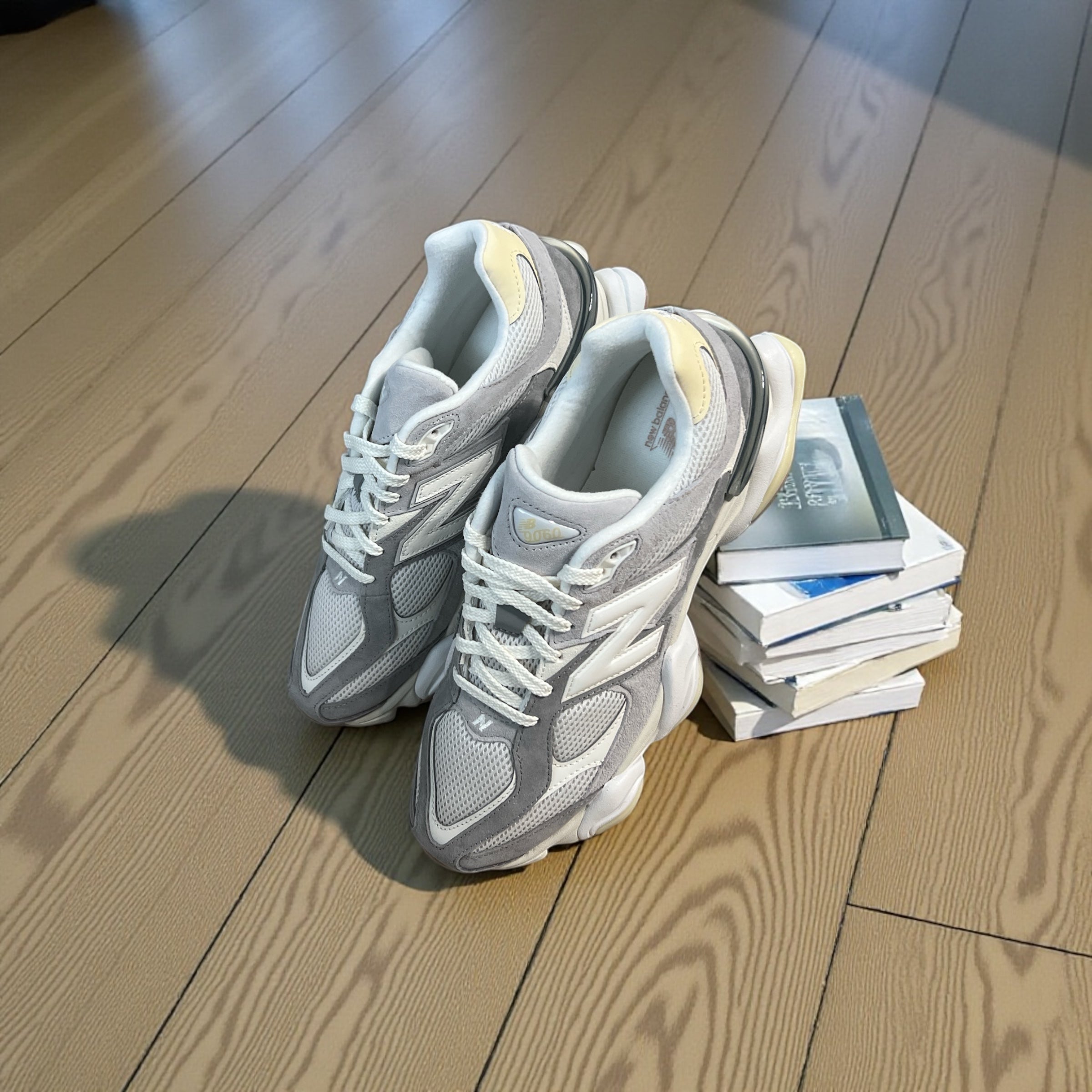 New Balance 9060 Slate Grey Calcium Sneakers