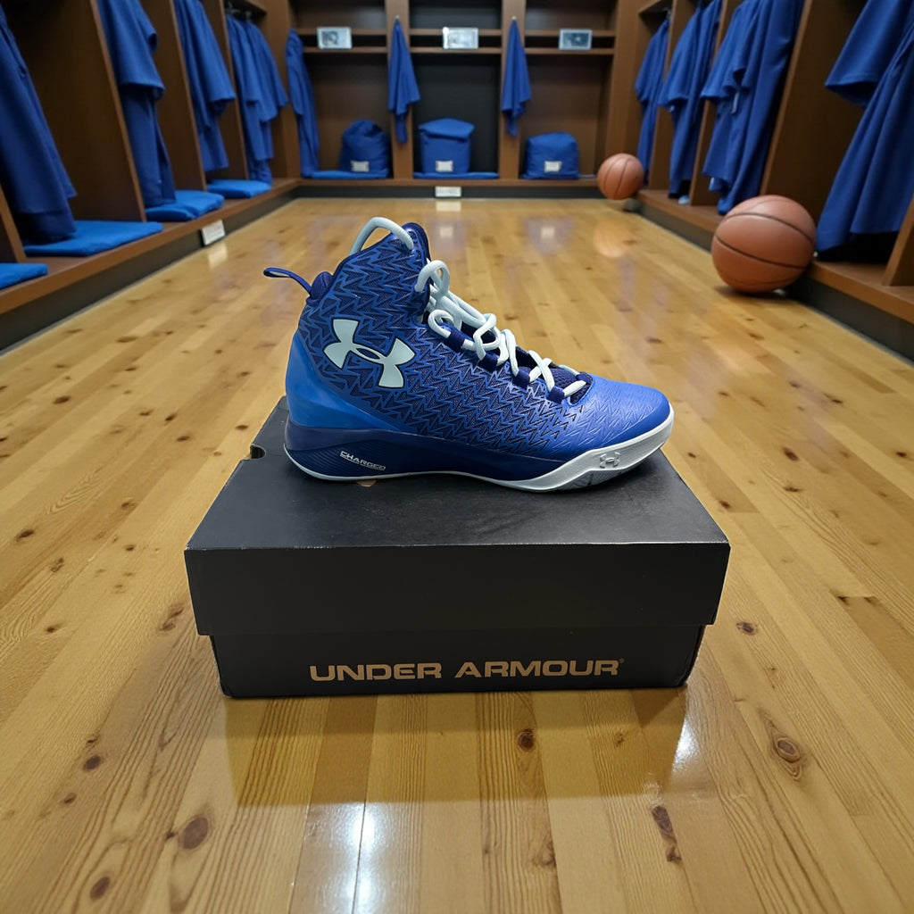 Under Armour Youth BGS ClutchFit Drive 3 Basketball Shoes Royal Blue