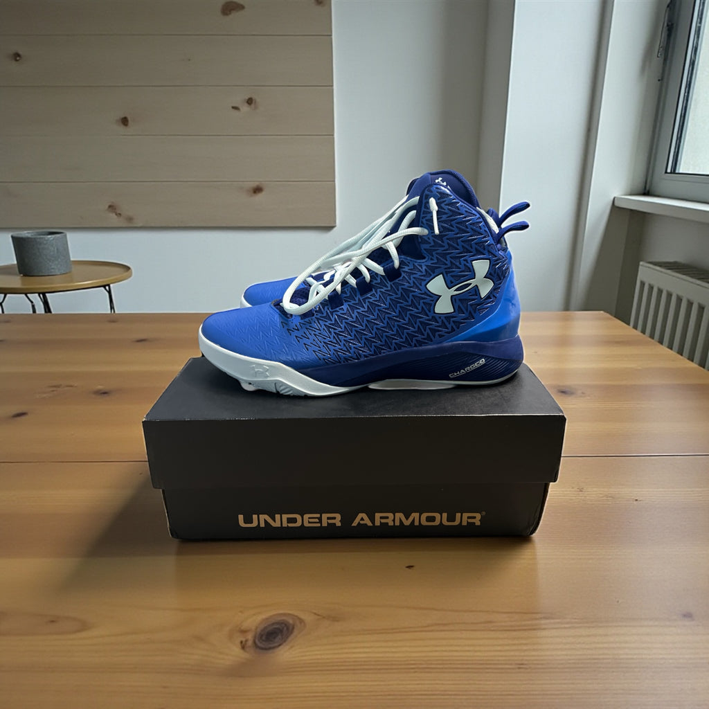 Under Armour Youth BGS ClutchFit Drive 3 Basketball Shoes Royal Blue