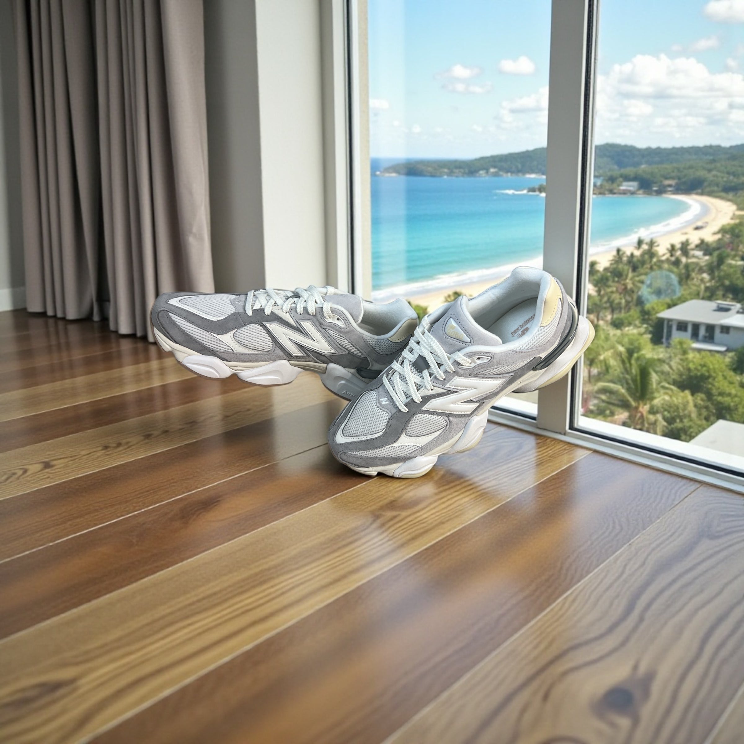 New Balance 9060 Slate Grey Calcium Sneakers